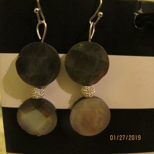 one of a kind brown earrings
